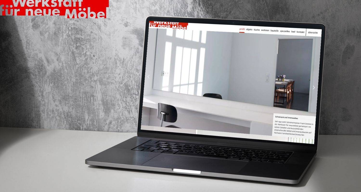 Joomla! Website: Werkstatt für neue Möbel